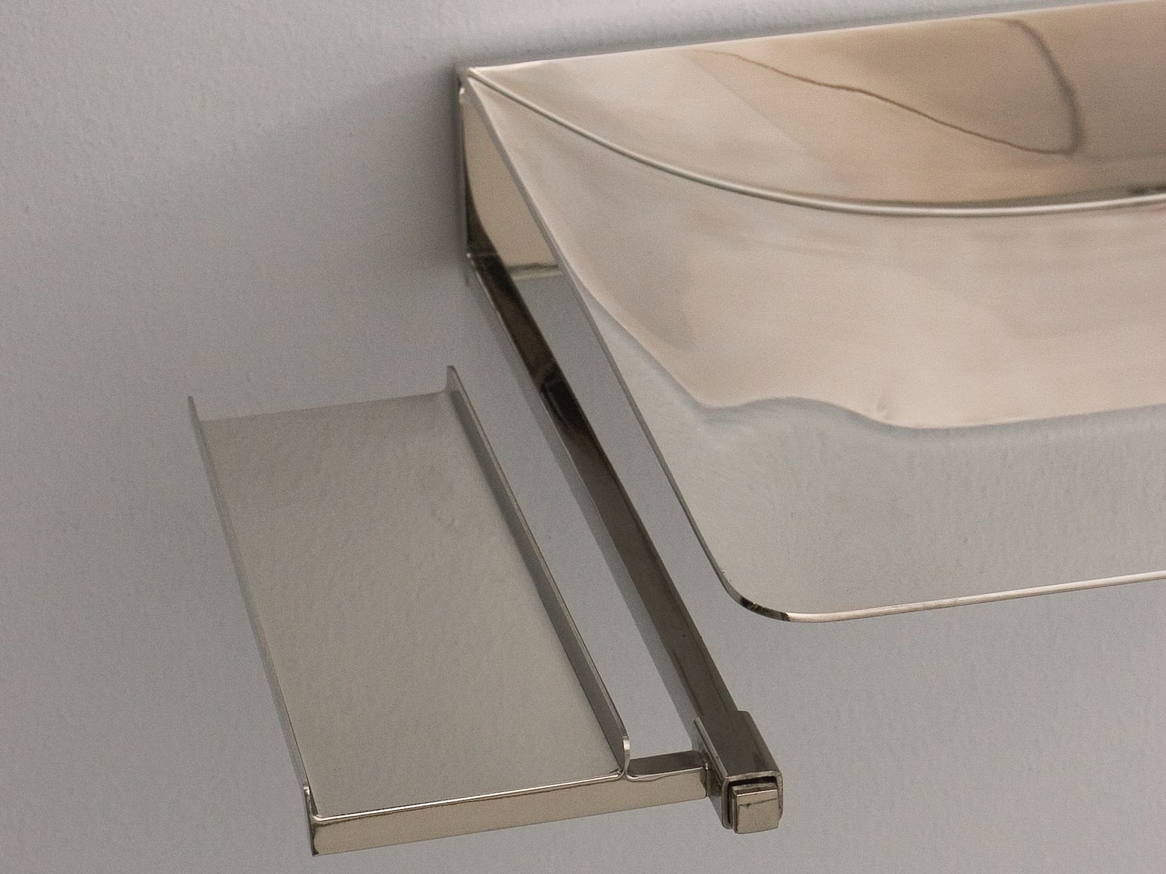 Portasciugamani A Due Bracci In Acciaio Inox 304, 39 Cm, Rettangolare Per Bagno E Cucina, Viti Nascoste, Antiruggine