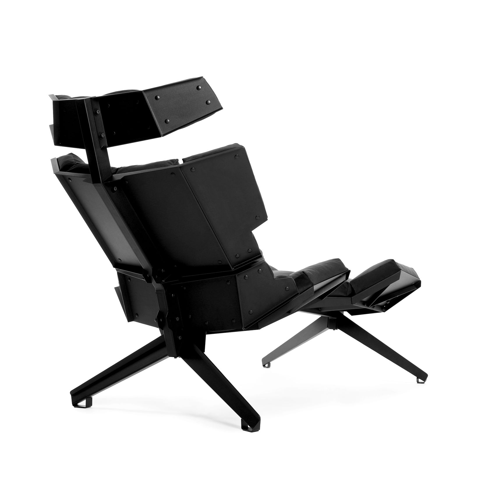 Fabric armchair with footstool X1 X Collection By ODESD2 design