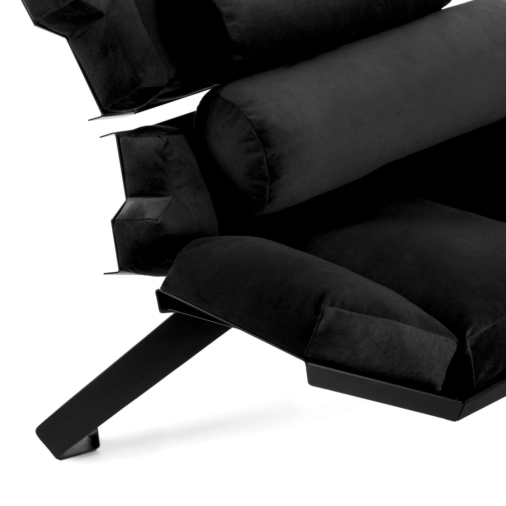 Fabric armchair with footstool X1 X Collection By ODESD2 design