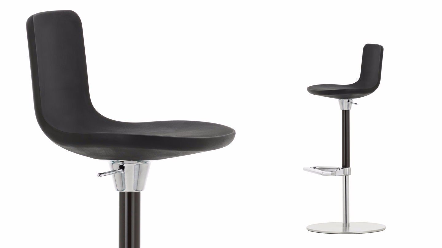 Heightadjustable polyurethane foam stool with footrest ZEB STOOL FOAM