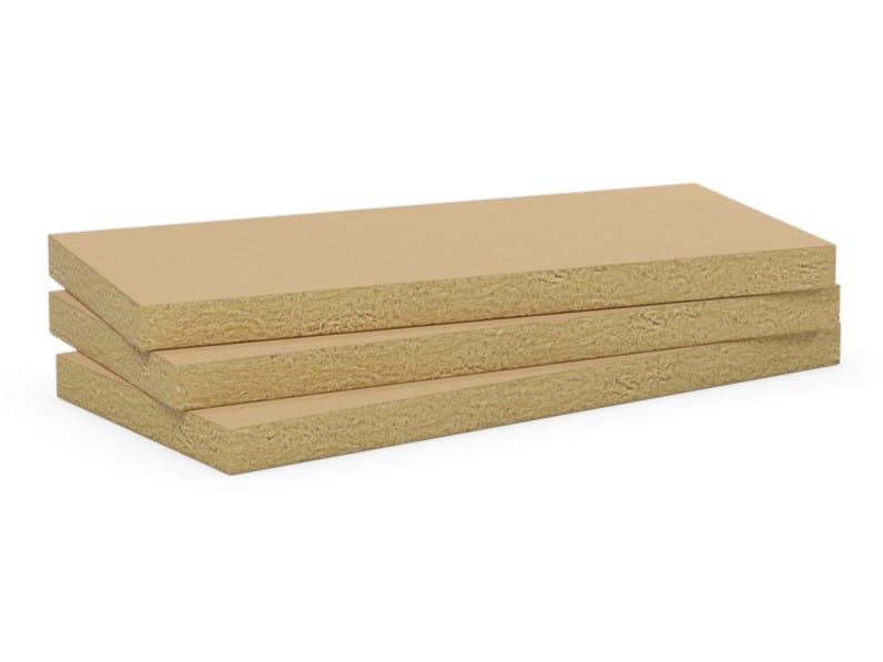 Rock wool Sound insulation and sound absorbing panel in mineral fibre