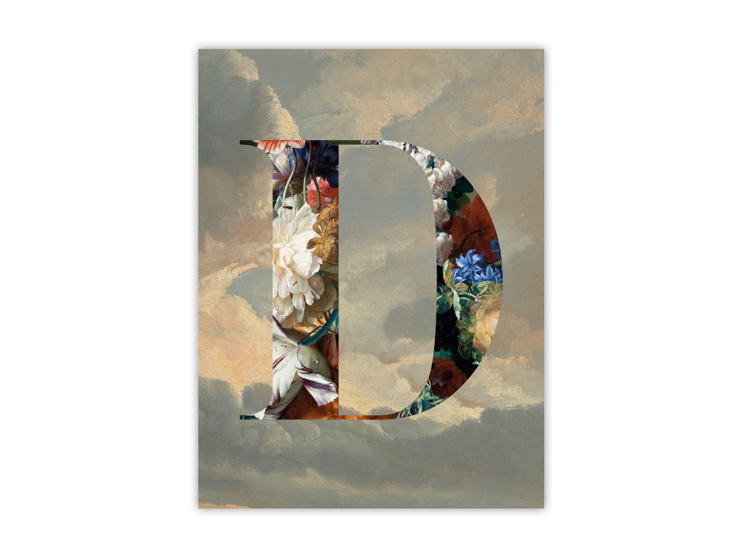 Print On Paper ALPHABET D Alphabet Collection By Funky Milk