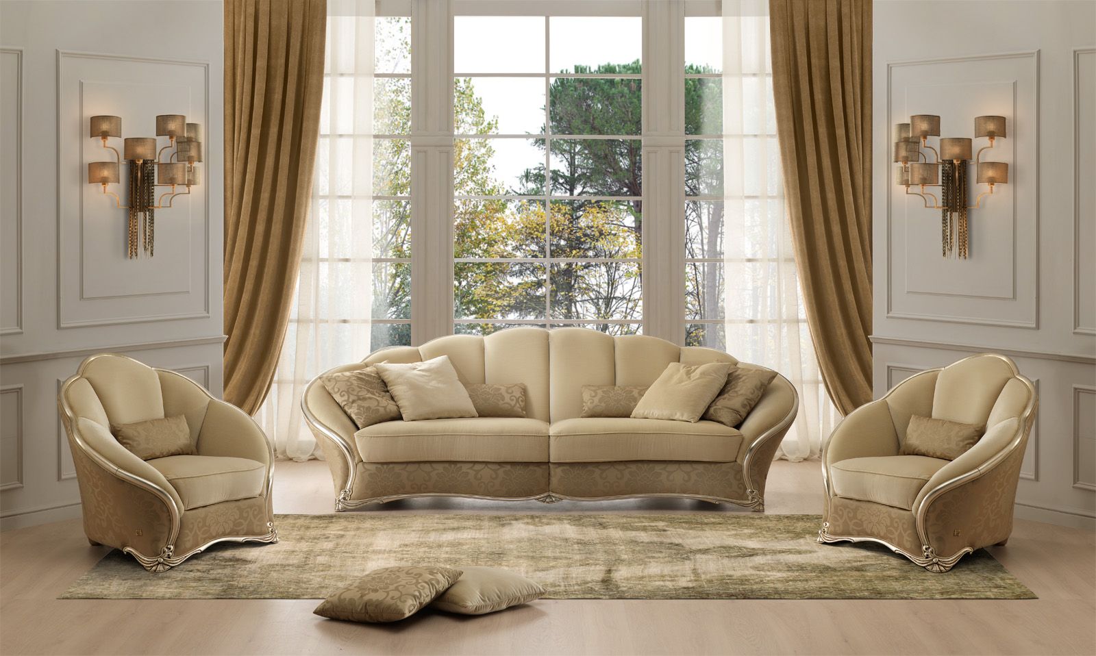 DAHLIA Armchair Dahlia Collection By Gold Confort