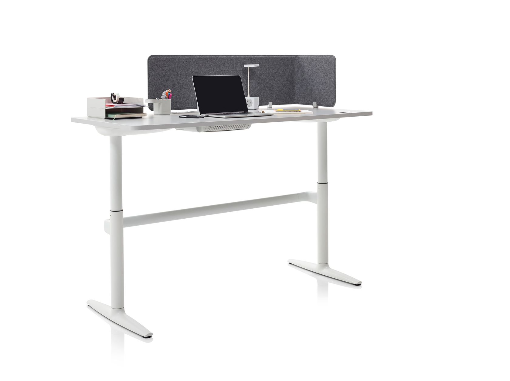 ATLAS OFFICE LANDSCAPE Heightadjustable office desk By Herman Miller