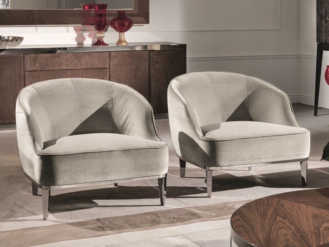 Leather armchair with armrests BETH Armchair Loveluxe Collection By