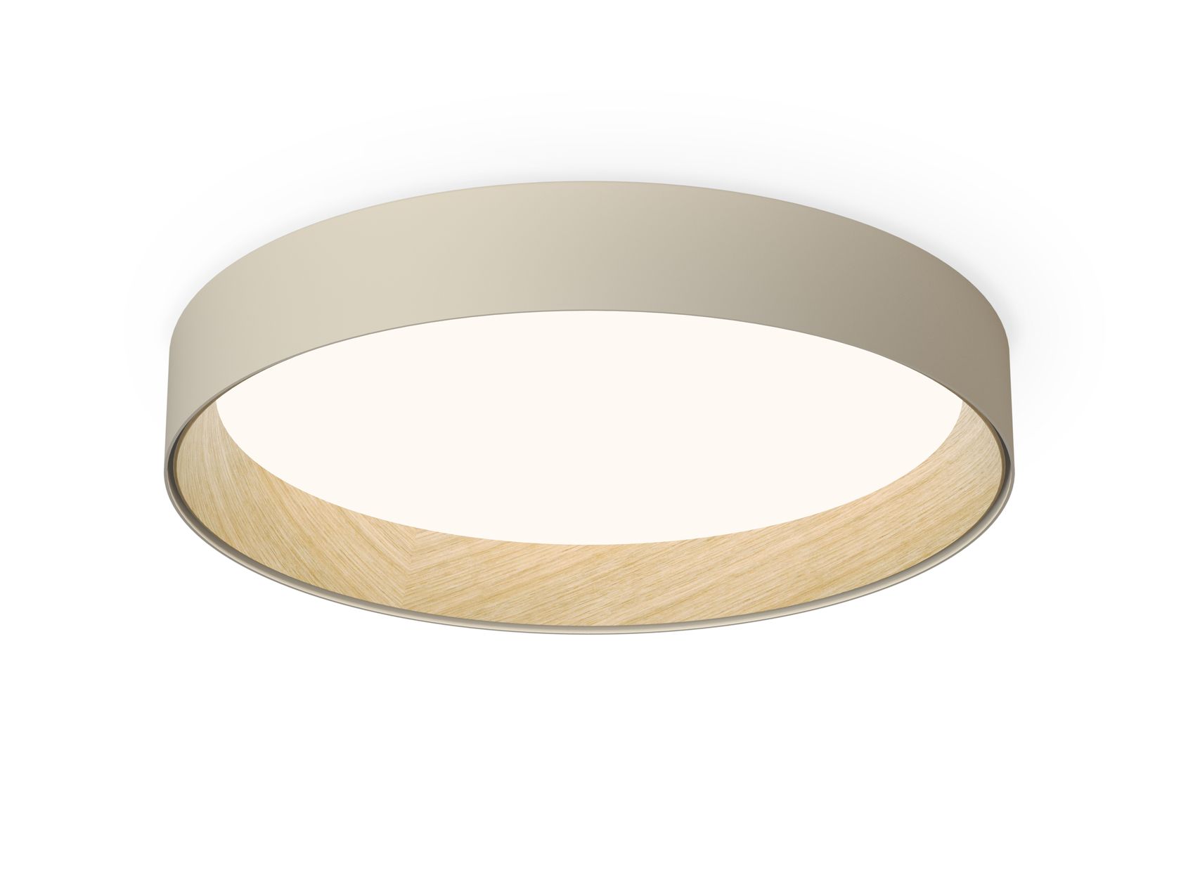 DUO LED aluminium and wood ceiling lamp By Vibia | design Ramos&Bassols