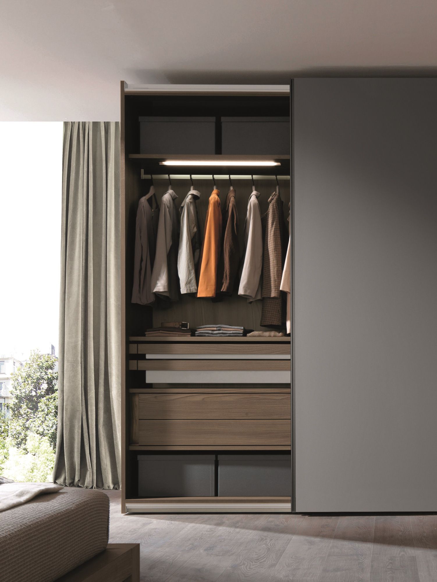 Ceramic slate wardrobe with sliding doors COMBI SYSTEM Z739 COMBI