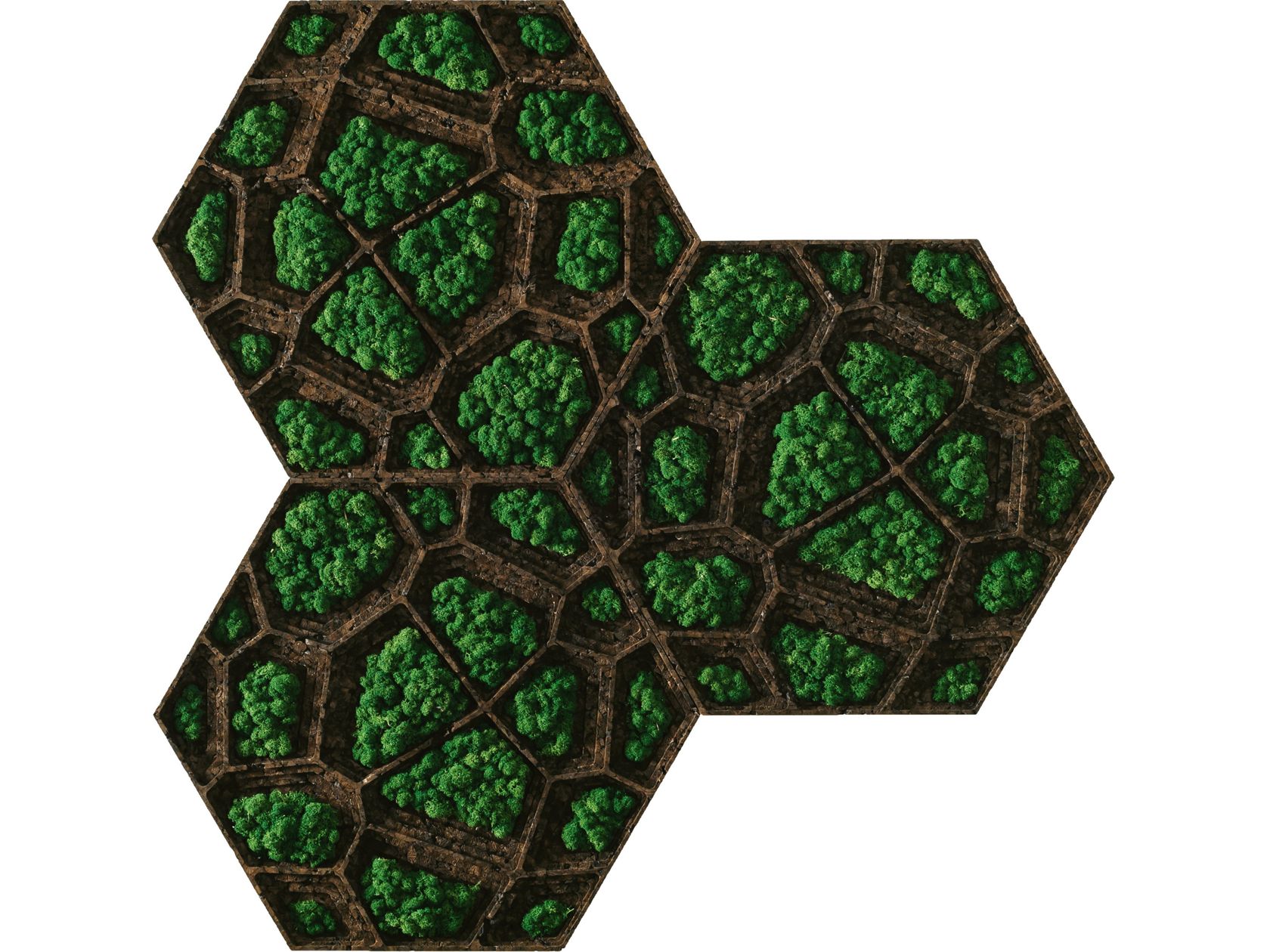 Ecological fireproof cork wall tiles CORKVOR By GENCORK