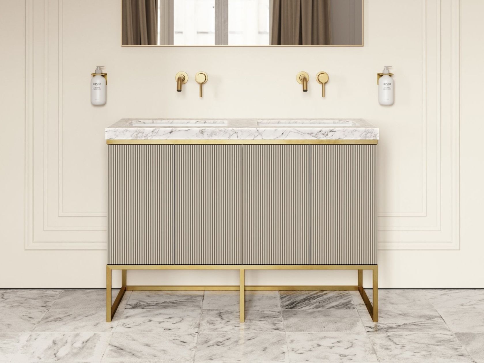 Vanity units by LUSSO | Modern, wall-mounted, with doors and drawers ...