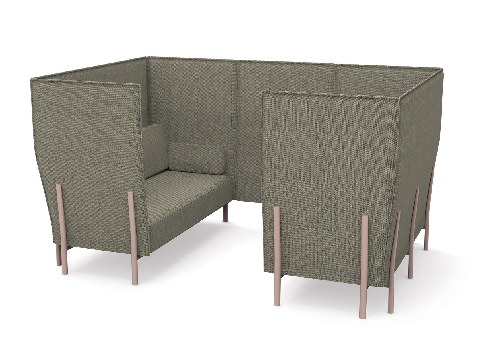 Sectional highback sofa ELEVEN HIGH BACK PRIVACY 867 Eleven High