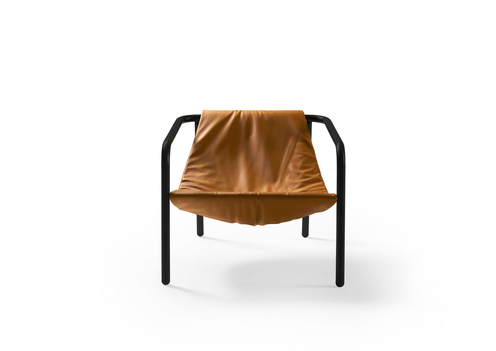 ELLE MINI Easy chair Leather easy chair with armrests By Sancal