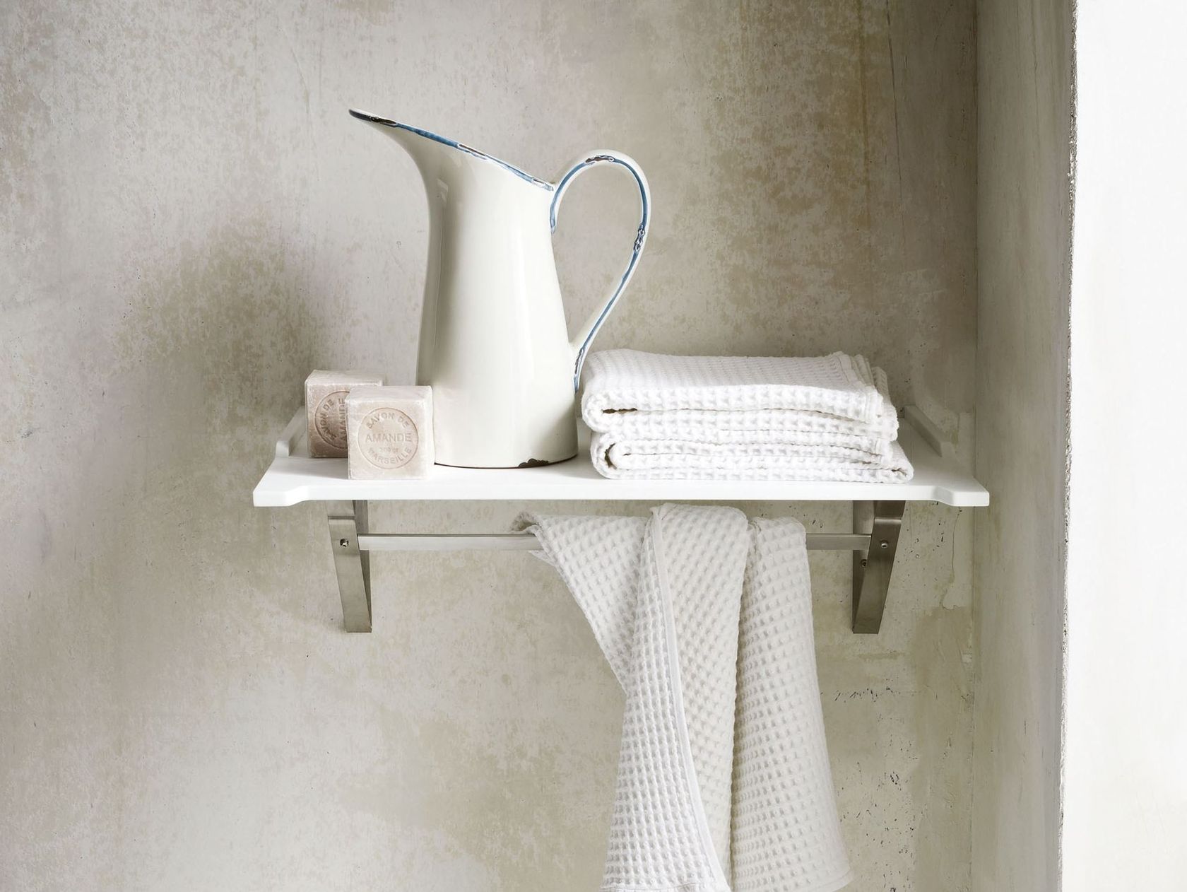 Corian® bathroom wall shelf ERGONOMIC Bathroom wall shelf Ergonomic