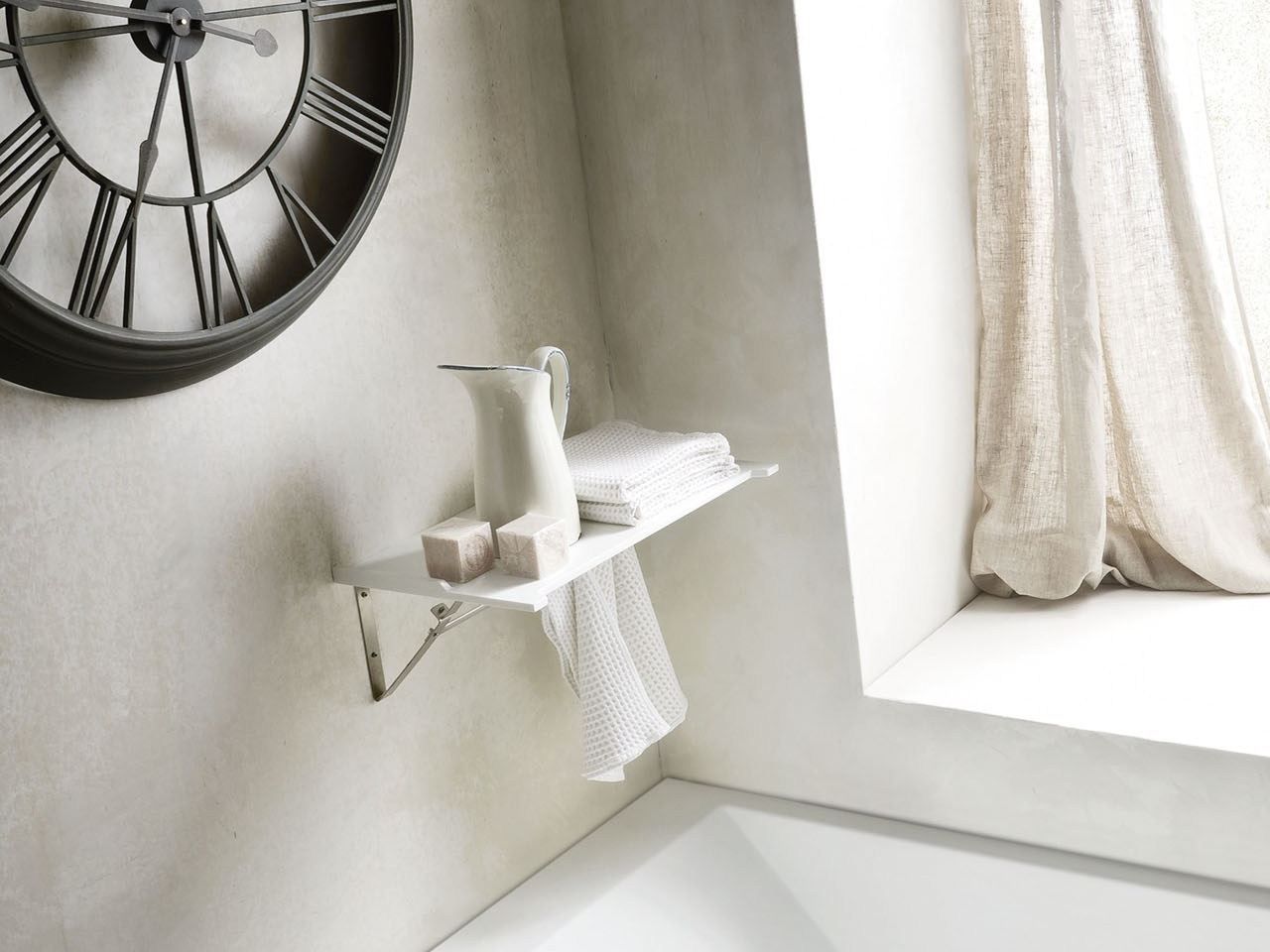 Corian® bathroom wall shelf ERGONOMIC Bathroom wall shelf Ergonomic