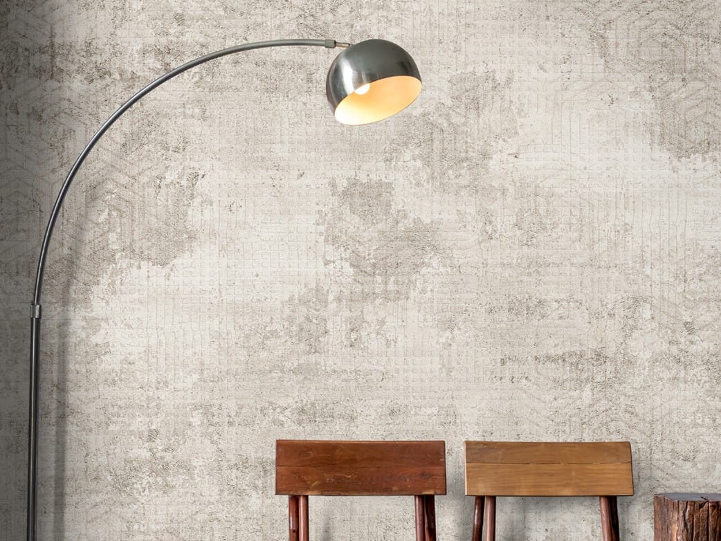 Industrial style Ecological washable PVC free wallpaper EXAGON UPTO