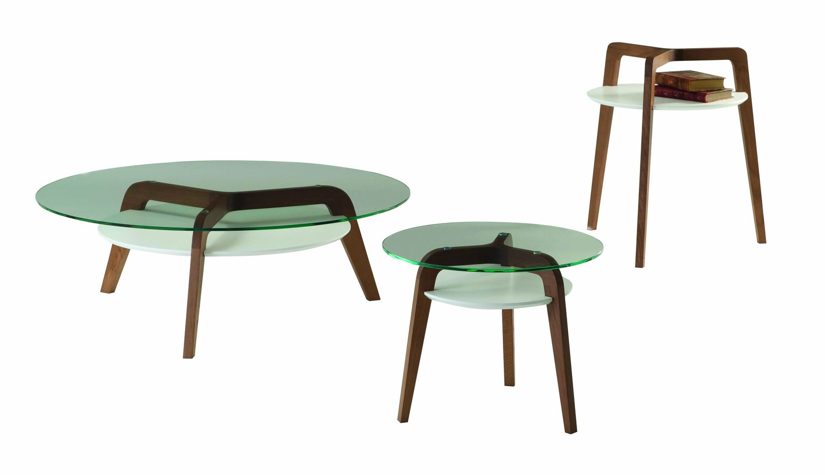 Table basse ronde en verre de salon FLYING GLASS By Roche Bobois design