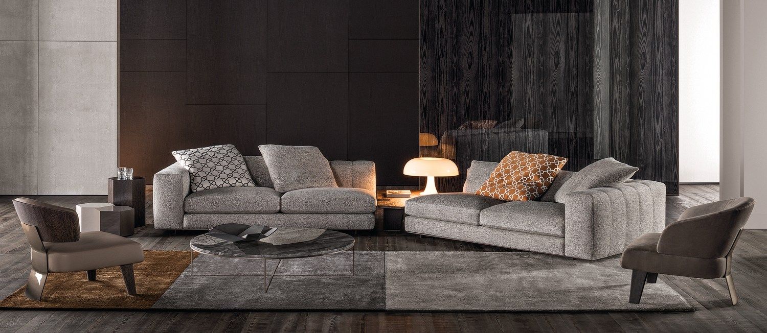 FREEMAN SEATING SYSTEM Fabric sofa By Minotti | design Rodolfo Dordoni