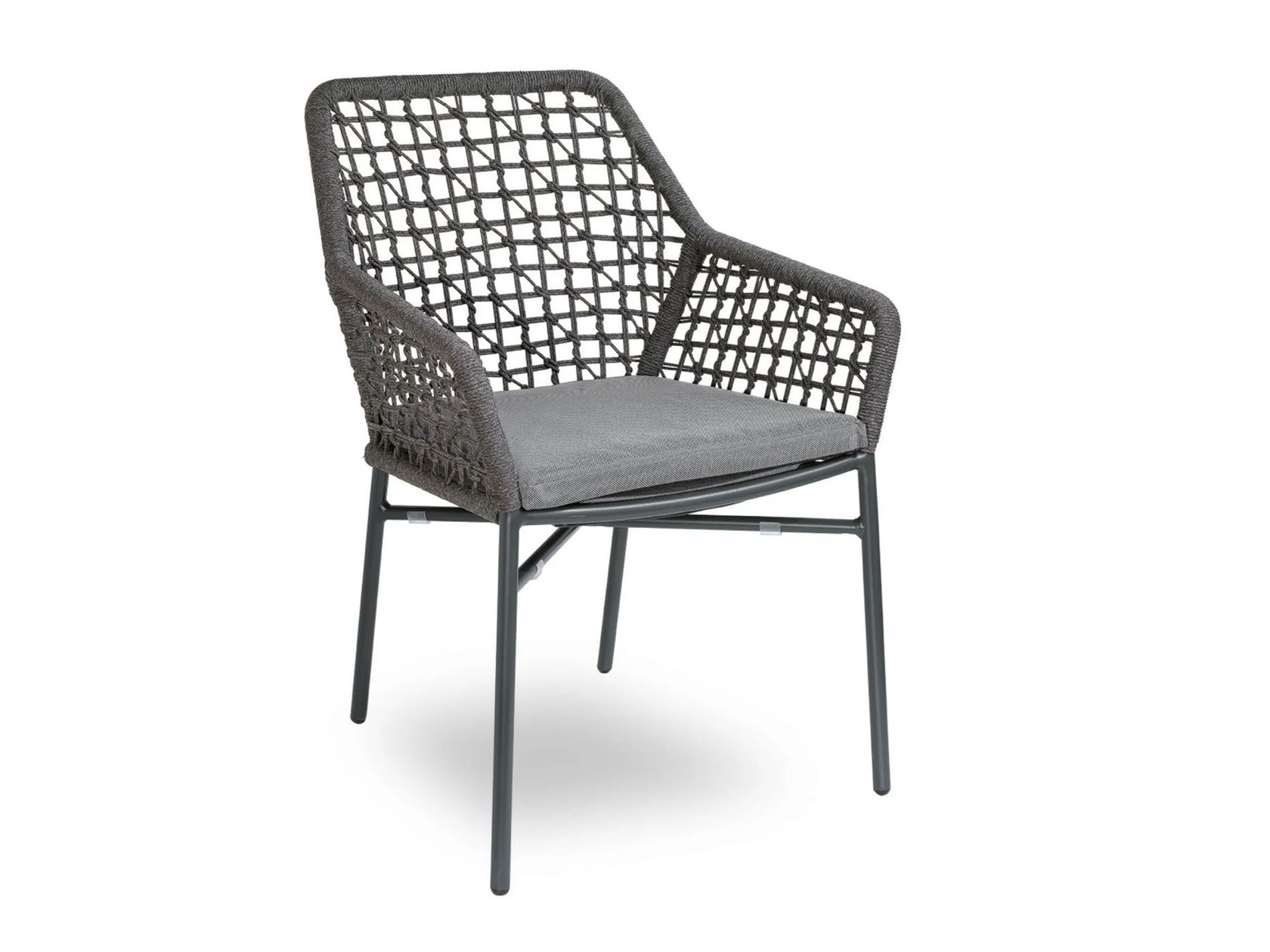 GISELLE NET Garden outdoor chair with armrests By Contral