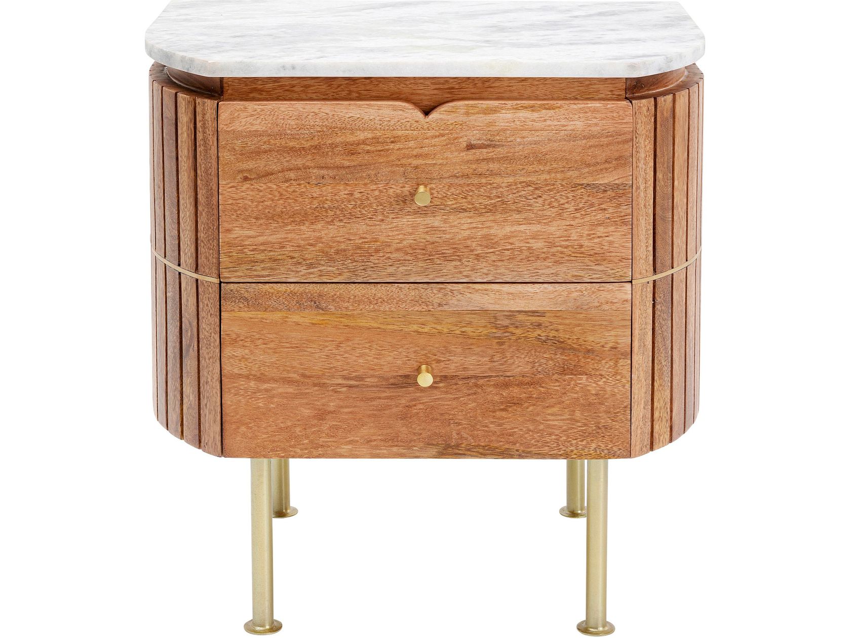 GRACE Solid wood bedside table with drawers By KARE Design