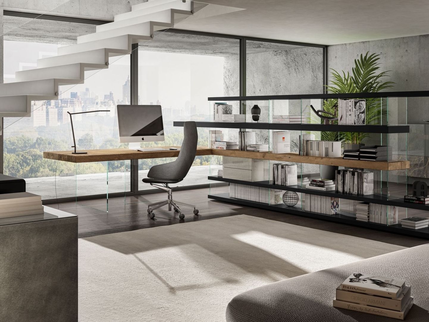 HOME OFFICE 1255 AIR Bookcase Home Office Collection By Lago