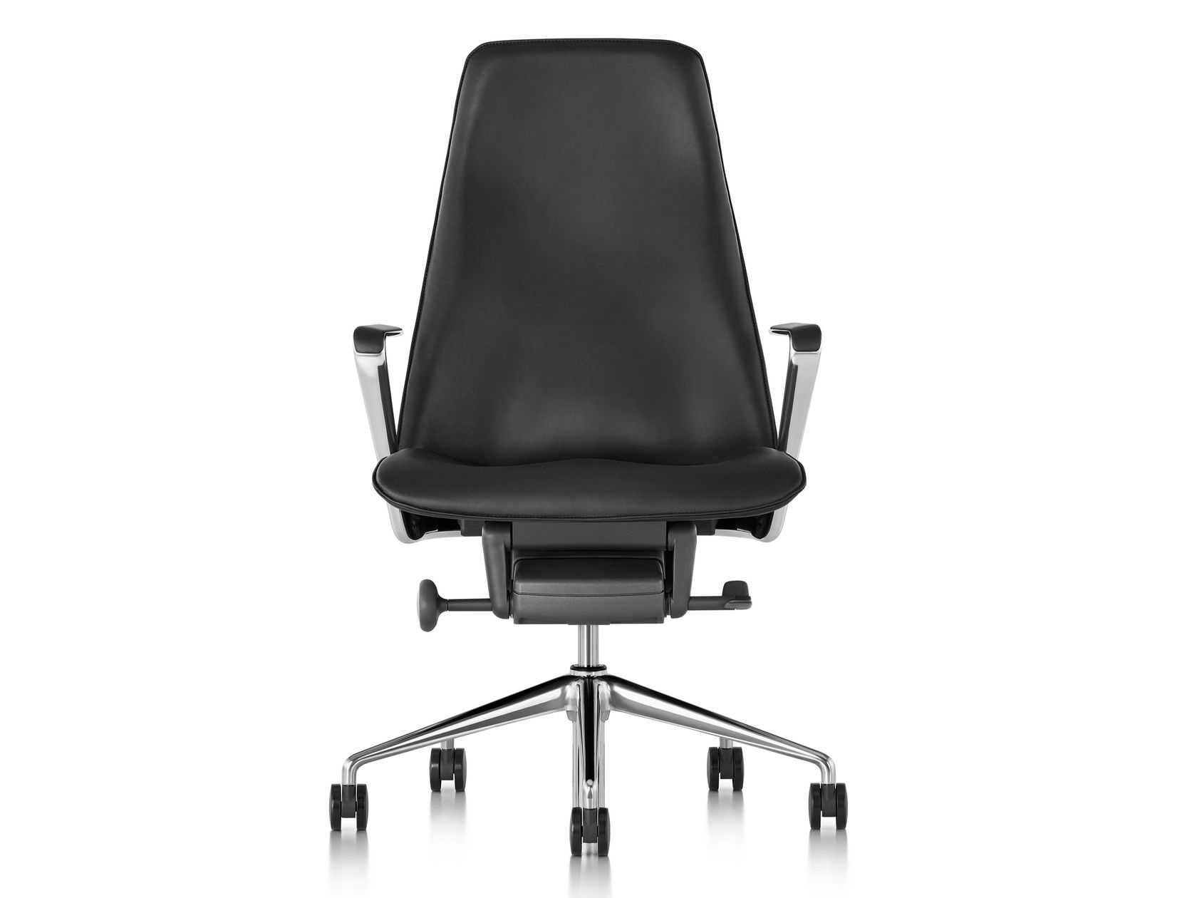 Swivel highback leather executive chair TAPER Leather executive