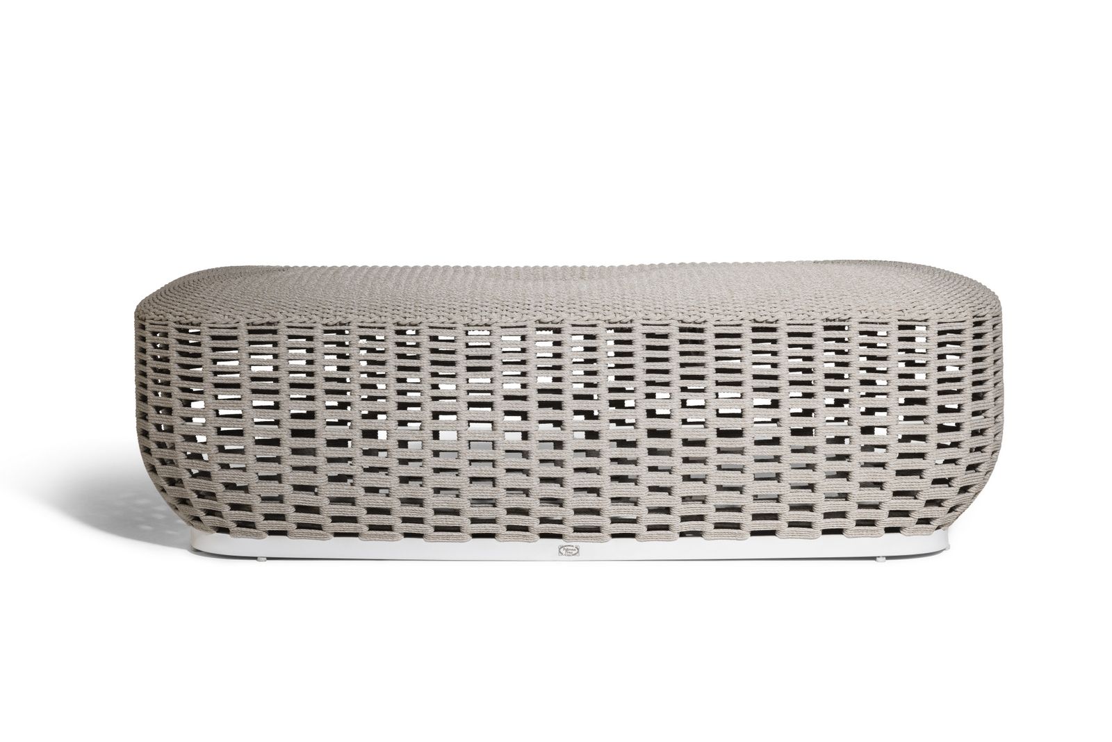 LEPLI OUTDOOR Nautical rope garden bench By Poltrona Frau design