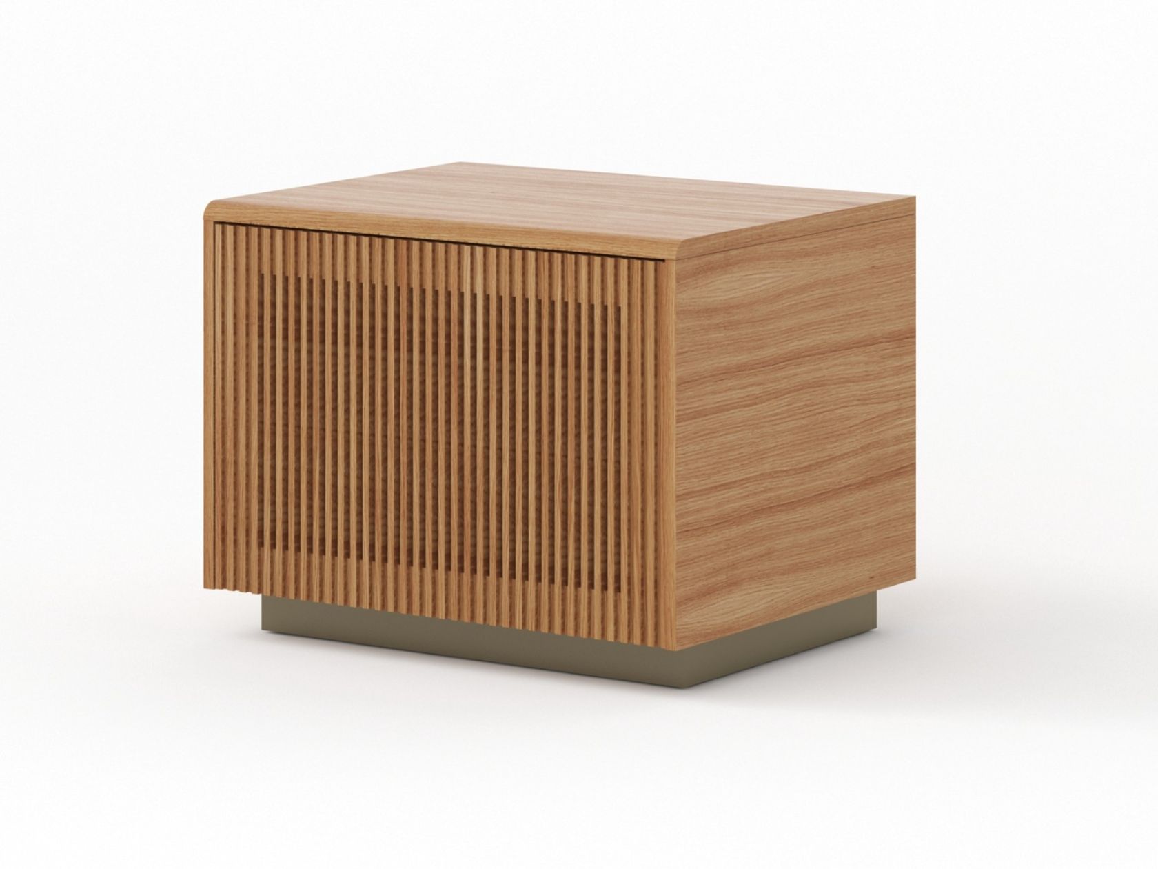 MALMÖ Square wooden bedside table with drawers By Punt design Mario Ruiz
