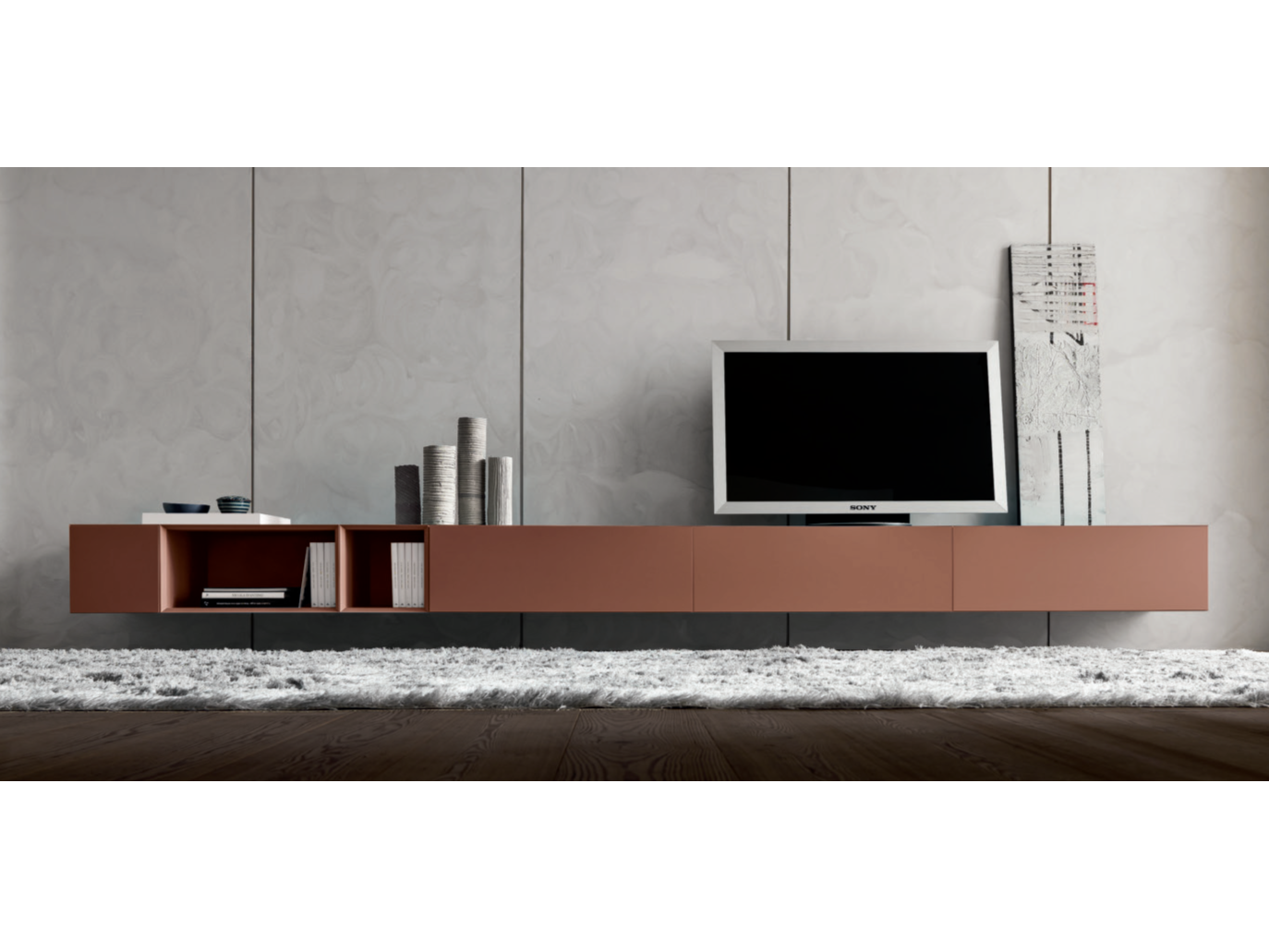 MORE | TV cabinet More Collection By MODULNOVA design Carlo Presotto ...