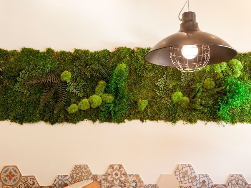 Stabilized plants and moss indoor vertical garden MOSS&PLANTS MID By GREENAREA