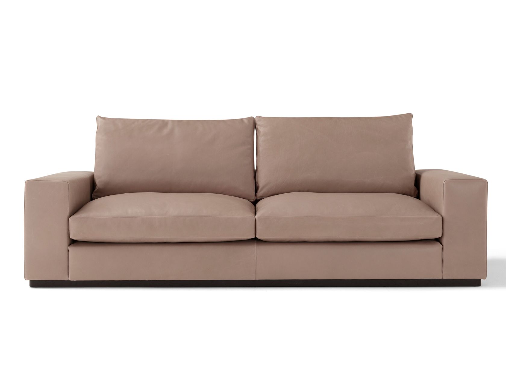 Murray - Canapé 2 places cuir beige