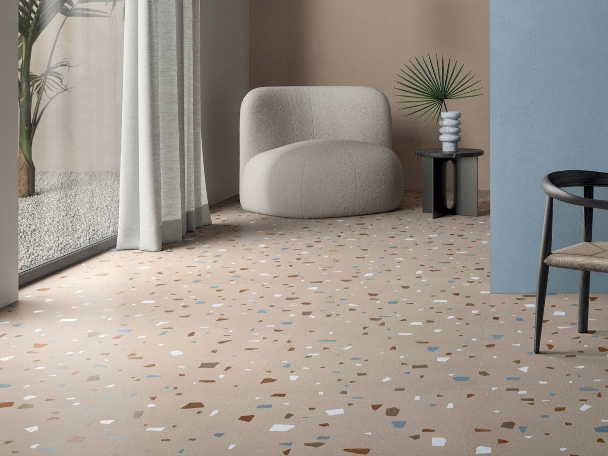 Pavimento/rivestimento in gres porcellanato effetto terrazzo veneziano ...