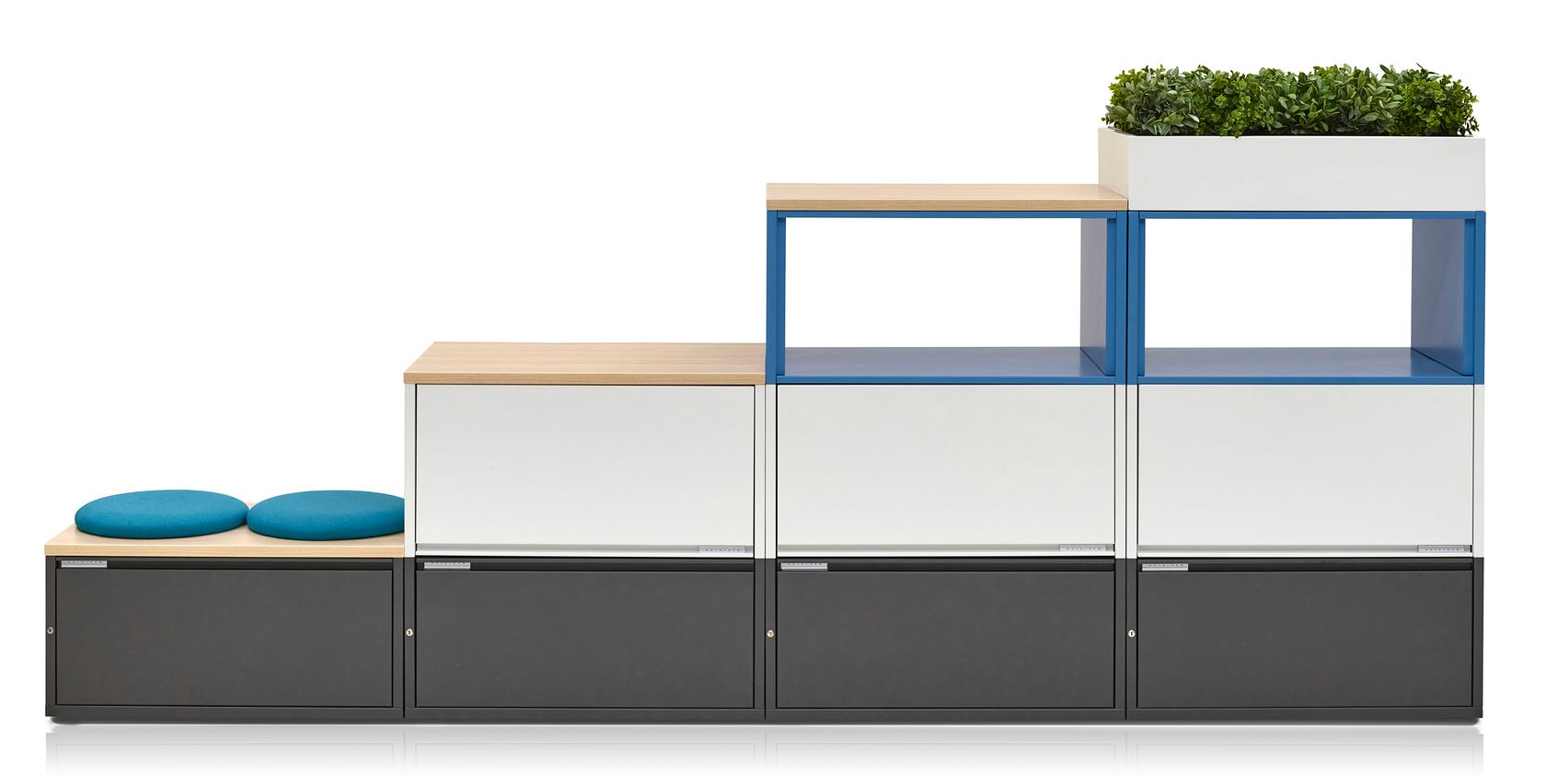 MERIDIAN Modular office storage unit By Herman Miller