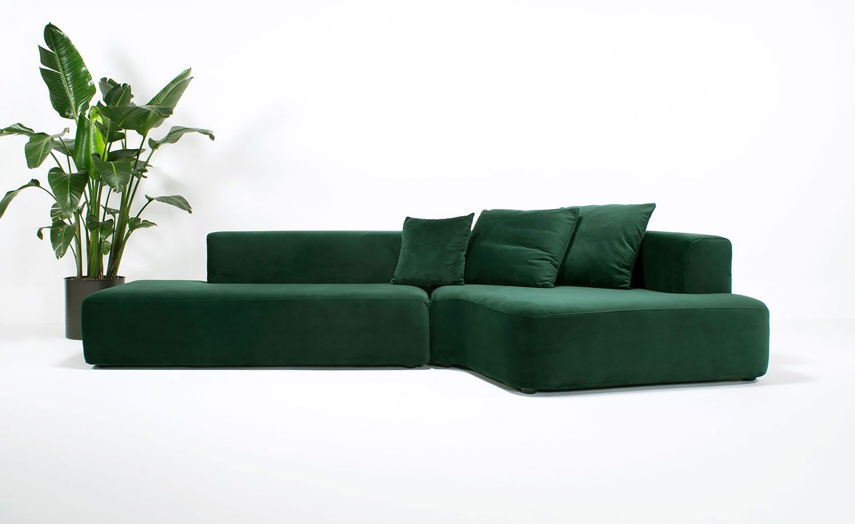 Corner fabric sofa with removable cover PANORAMA SEC Panorama