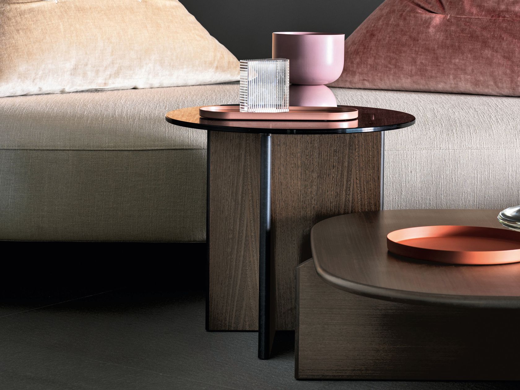 POLYURA Round coffee table By Ditre Italia design Stefano Spessotto
