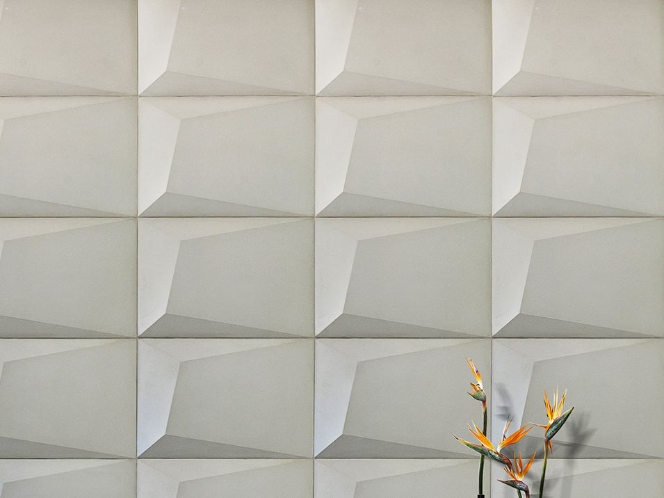 Cement 3D Wall Cladding PRISMA By Castelatto Italia