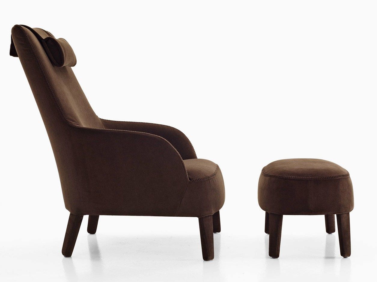 FEBO BERGERE Bergère armchair with headrest By Maxalto | design Antonio ...