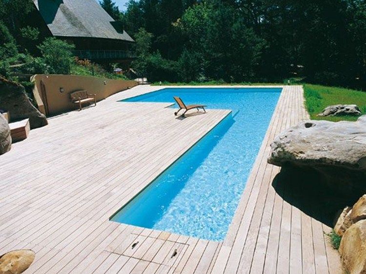 Piscina enterrada DESJOYAUX | Piscina en forma de L By Desjoyaux