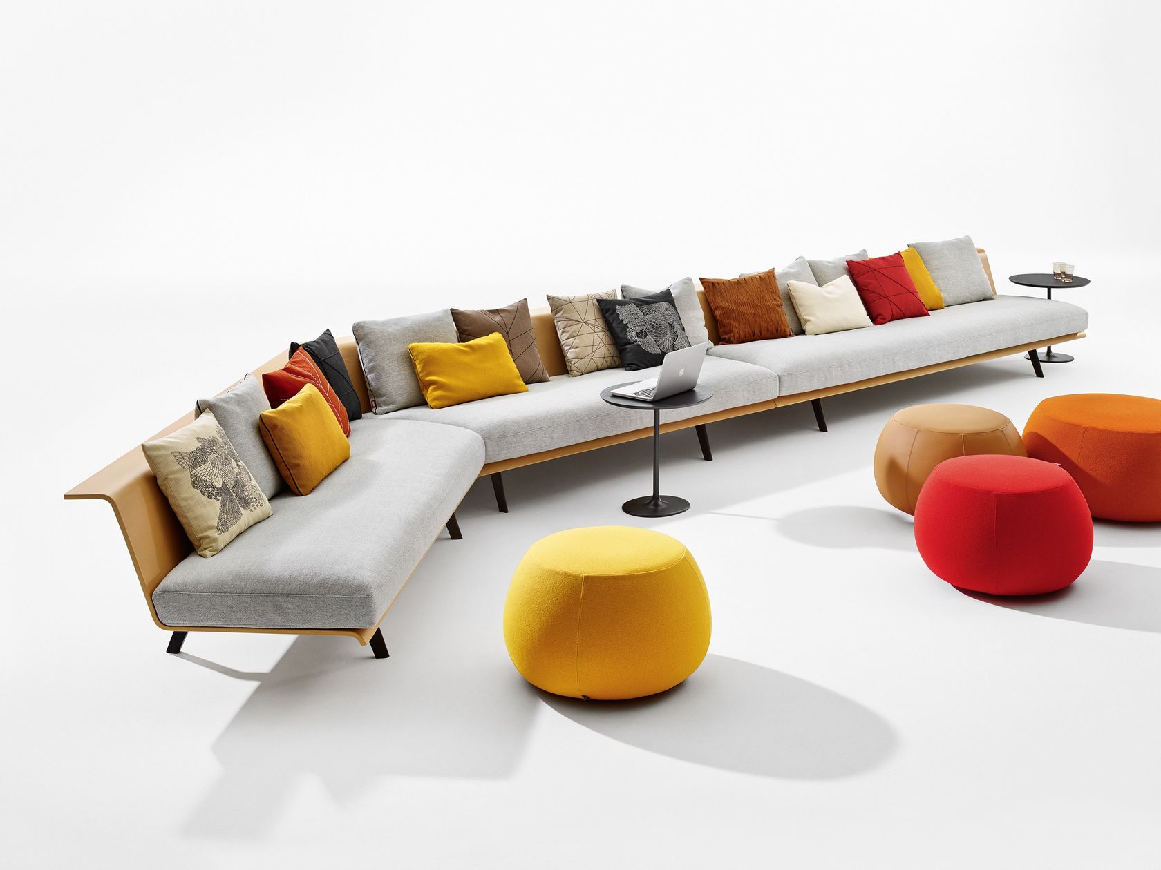 Modular sofa ZINTA LOUNGE By arper design Lievore Altherr Molina