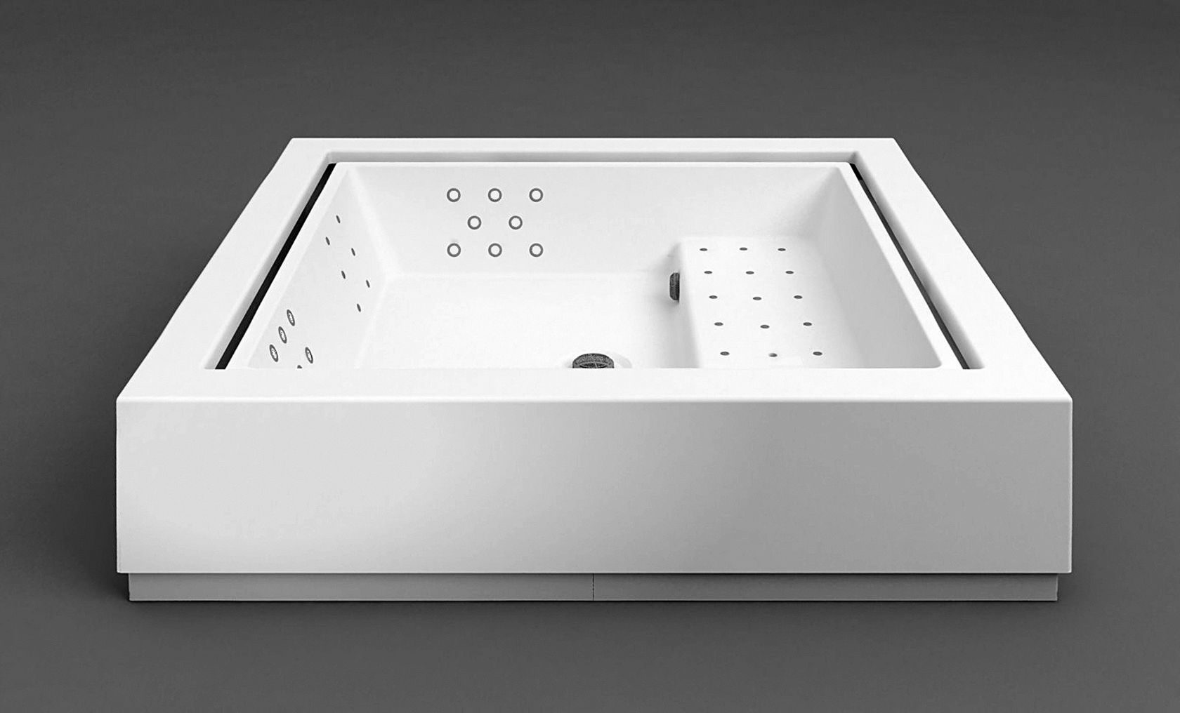 Spa à débordement pour extérieur QUADRAT MINIPOOL By Kos by Zucchetti ...