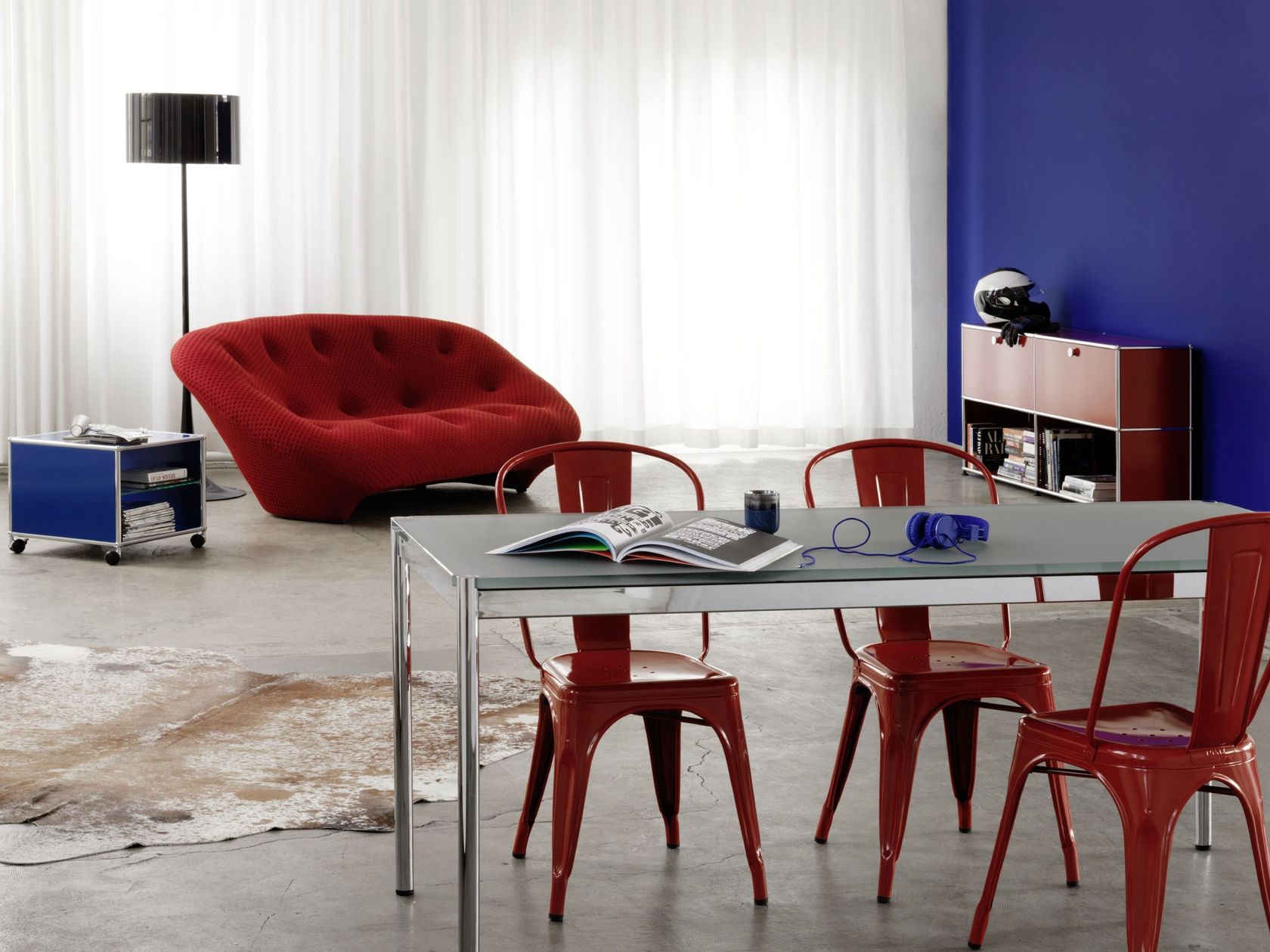 USM HALLER DINING TABLE Heightadjustable table By USM design Fritz