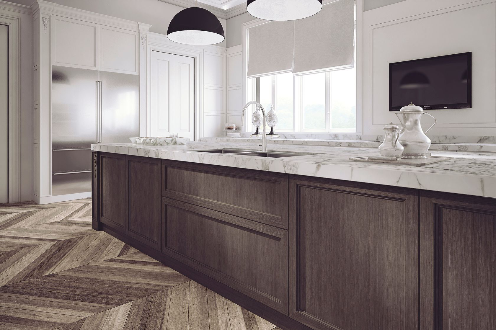 AETERNA Wooden kitchen with island By L'Origine