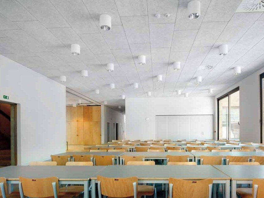 Panneau pour fauxplafond acoustique en laine de bois Heradesign® By — free download