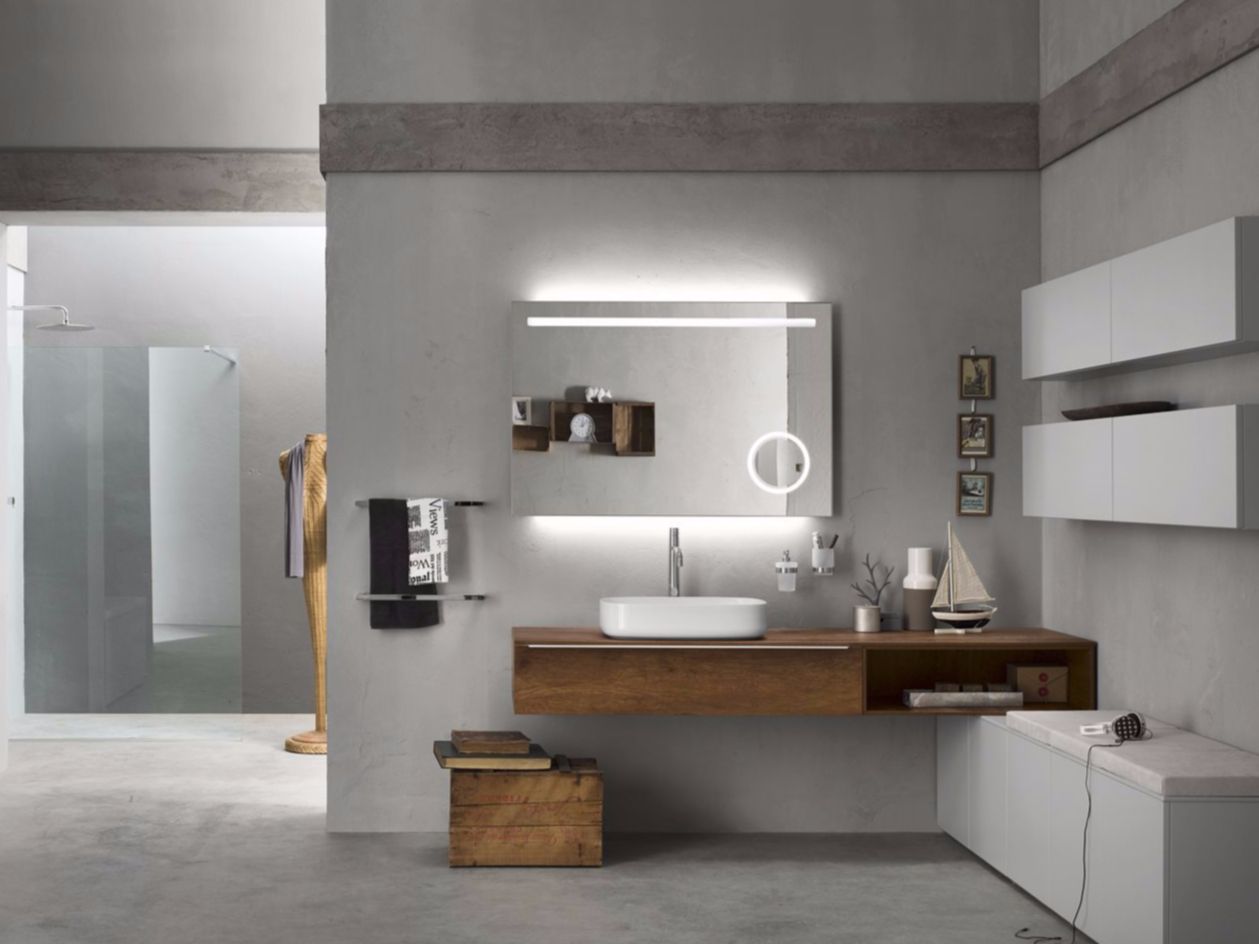 PROGETTO - Composition 1 Meuble pour salle de bain composable By INDA