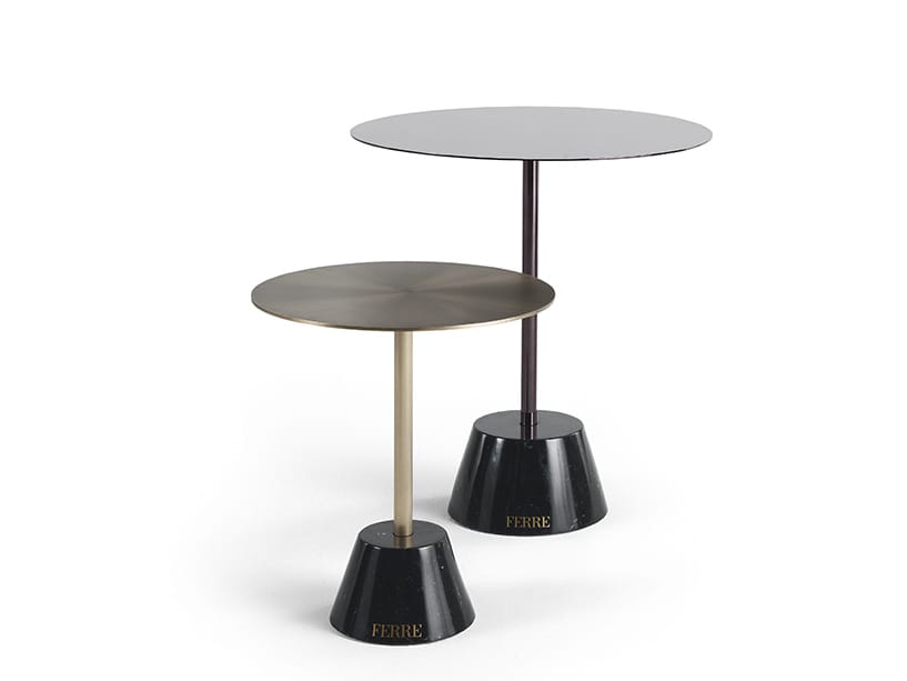 Round metal coffee table QUEENS By Gianfranco Ferré Home