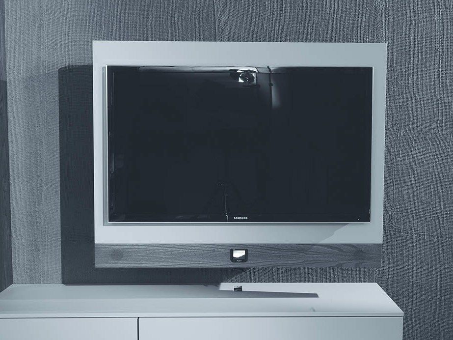 Lacquered adjustable wall-mounted TV cabinet RACK EVO By Fimar