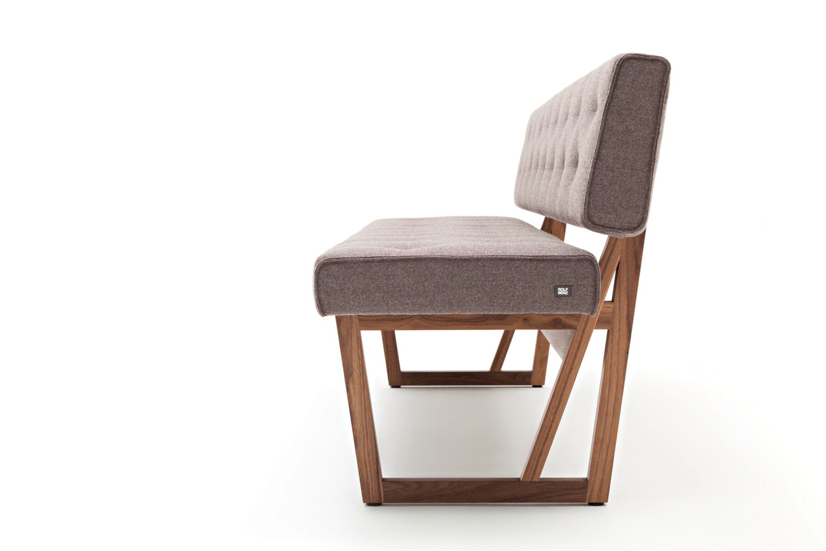 Silverwood Bench Panca Portaoggetti In Tessuto Bianco Con Gambe Trasparenti - 109x50 Cm