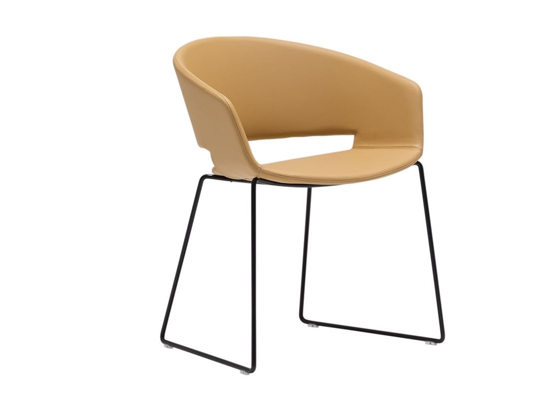 Sled base upholstered chair RONDA SO0453 Ronda Collection By Andreu ...