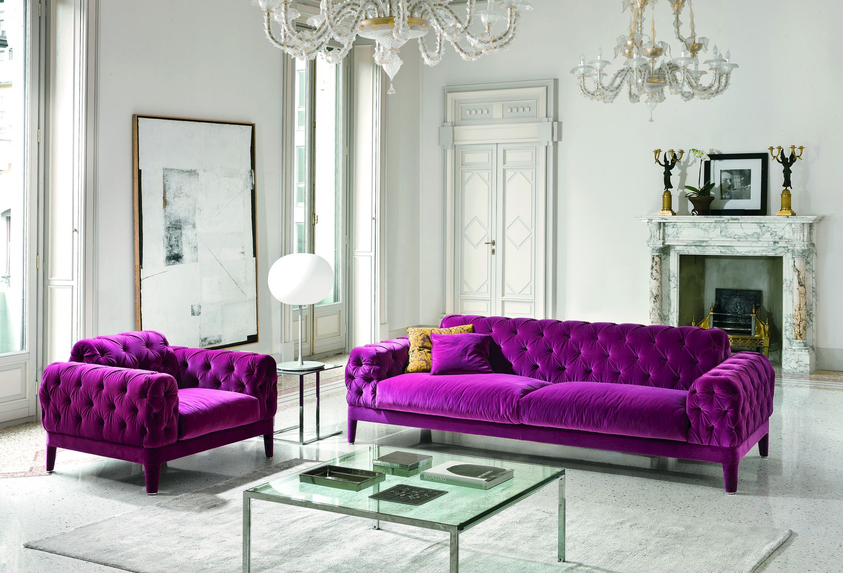 ELLIOT Tufted fabric sofa By CTS SALOTTI design Marconato & Zappa