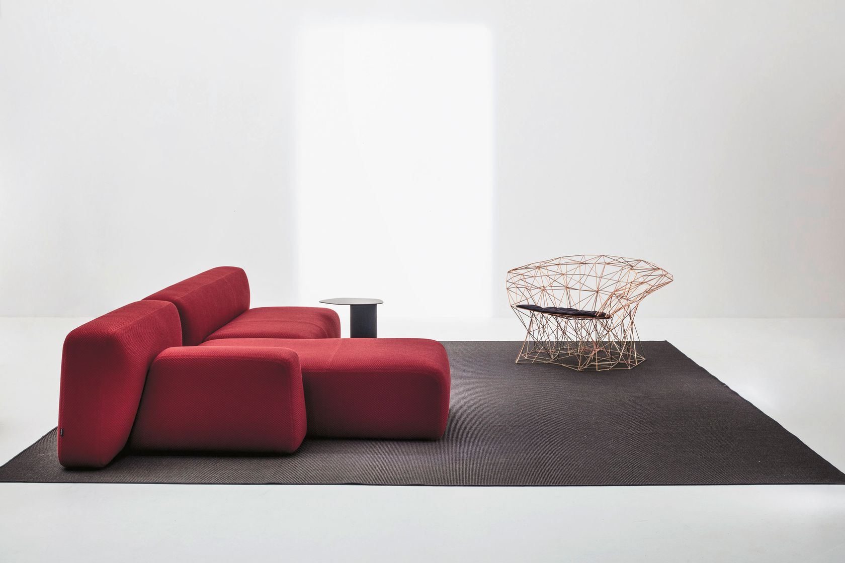SUISEKI Modular fabric sofa By La Cividina | design Andrea Steidl