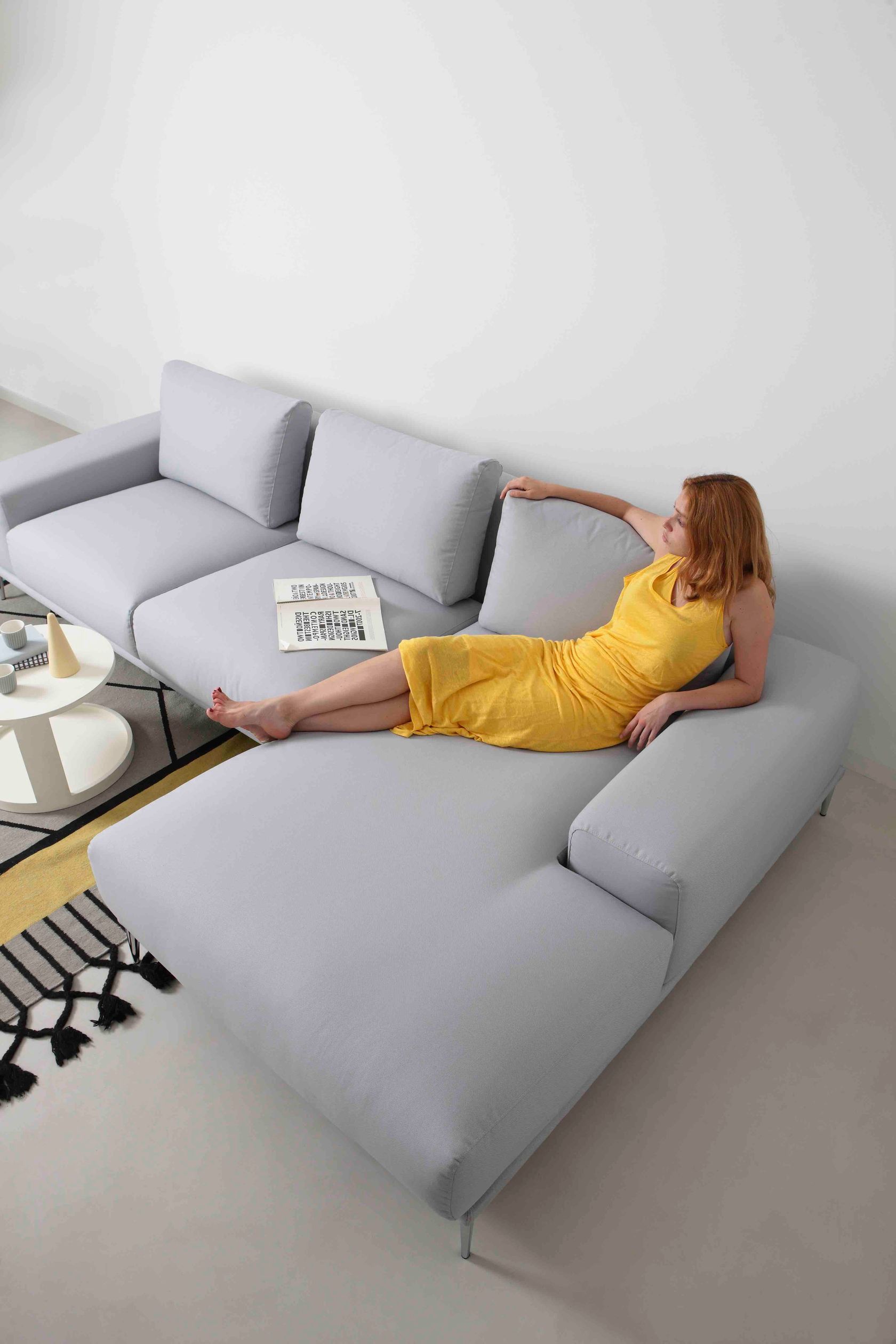 ODIL Divano con chaise longue Collezione ODIL By Lebom