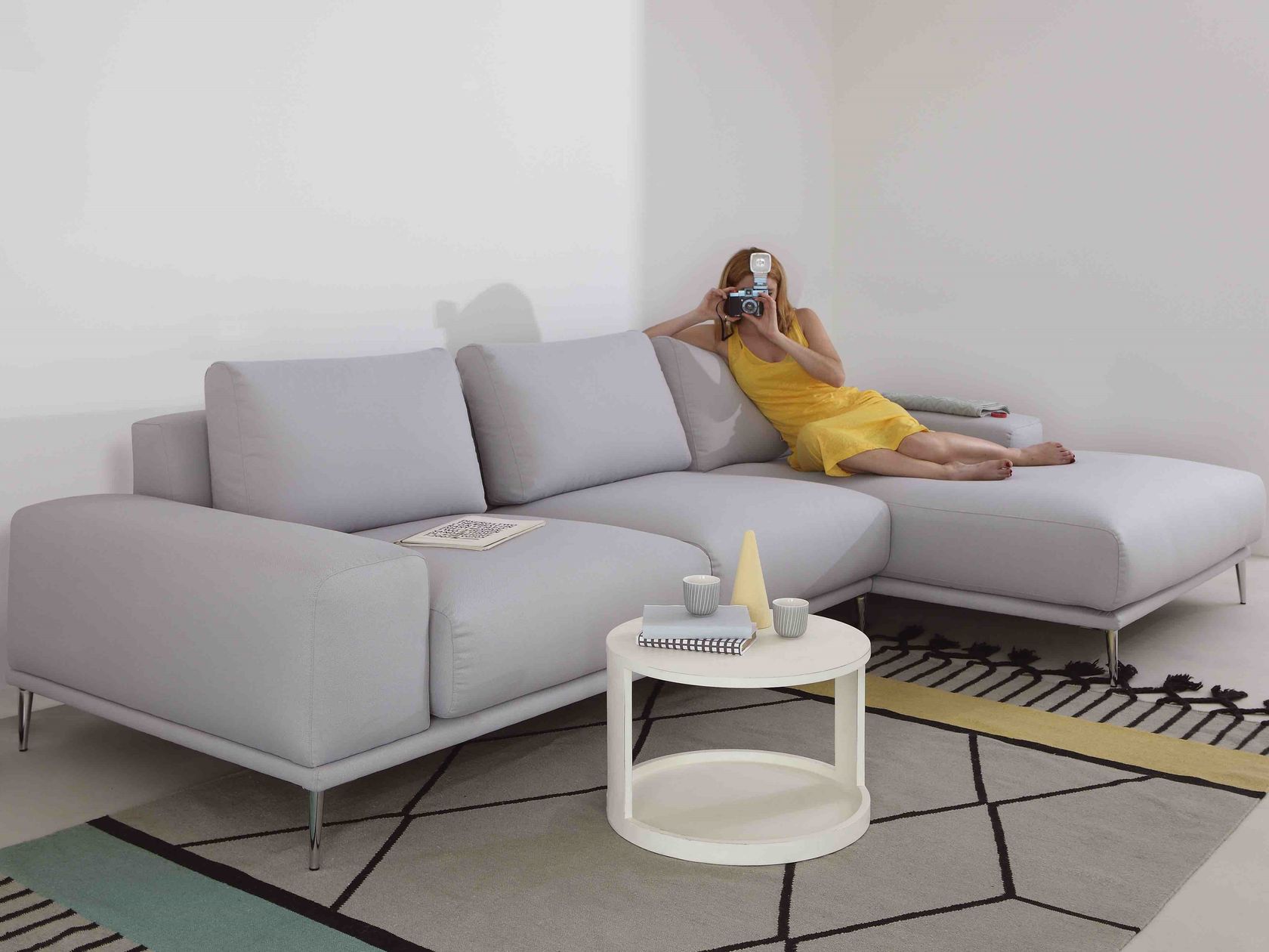 ODIL | Sofa with chaise longue ODIL Collection By Lebom